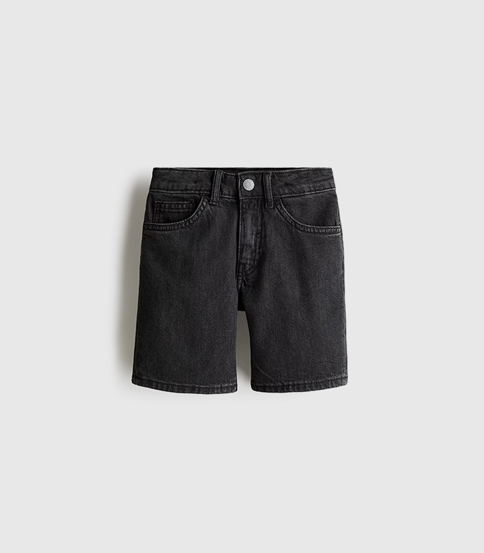 black-denim-shorts.jpeg Black denim shorts - Image 1